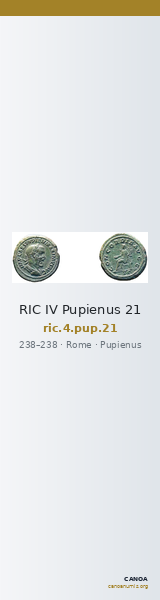 RIC IV Pupienus 21 — CANOA
