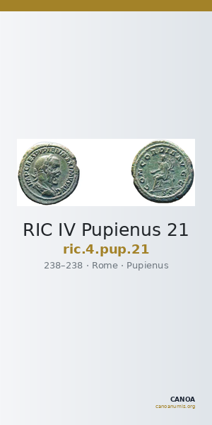 RIC IV Pupienus 21 — CANOA