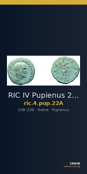 RIC IV Pupienus 22A — CANOA