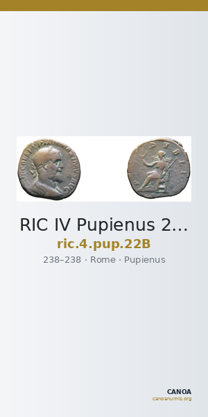 RIC IV Pupienus 22B — CANOA