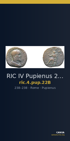 RIC IV Pupienus 22B — CANOA