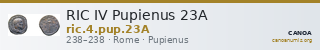 RIC IV Pupienus 23A — CANOA