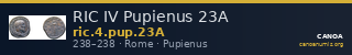 RIC IV Pupienus 23A — CANOA