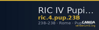 RIC IV Pupienus 23B — CANOA
