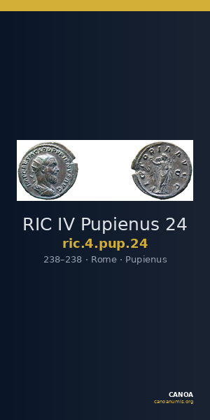 RIC IV Pupienus 24 — CANOA