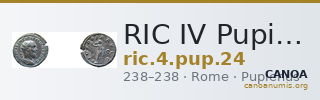 RIC IV Pupienus 24 — CANOA