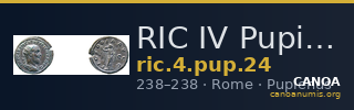 RIC IV Pupienus 24 — CANOA