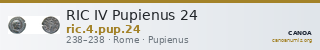 RIC IV Pupienus 24 — CANOA