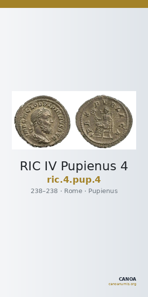 RIC IV Pupienus 4 — CANOA