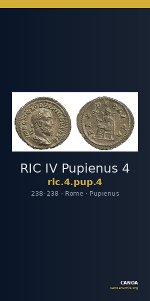 RIC IV Pupienus 4 — CANOA