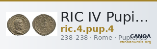 RIC IV Pupienus 4 — CANOA