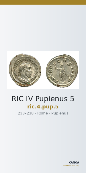 RIC IV Pupienus 5 — CANOA