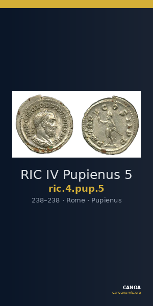 RIC IV Pupienus 5 — CANOA