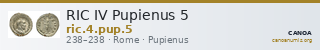 RIC IV Pupienus 5 — CANOA