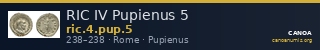 RIC IV Pupienus 5 — CANOA