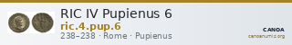 RIC IV Pupienus 6 — CANOA
