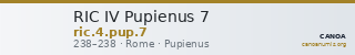 RIC IV Pupienus 7 — CANOA