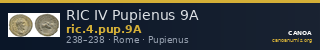 RIC IV Pupienus 9A — CANOA