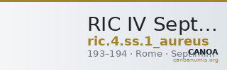 RIC IV Septimius Severus 1 (aureus) — CANOA