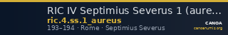 RIC IV Septimius Severus 1 (aureus) — CANOA