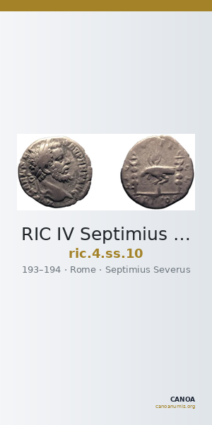 RIC IV Septimius Severus 10 — CANOA