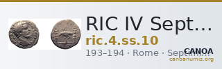 RIC IV Septimius Severus 10 — CANOA
