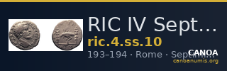 RIC IV Septimius Severus 10 — CANOA