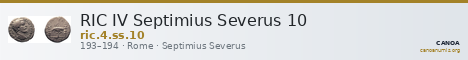 RIC IV Septimius Severus 10 — CANOA