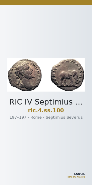 RIC IV Septimius Severus 100 — CANOA