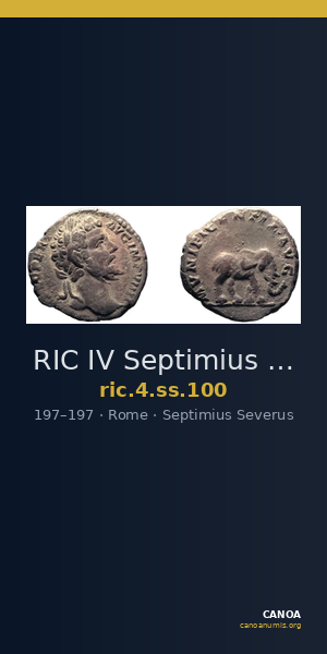 RIC IV Septimius Severus 100 — CANOA