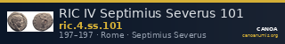 RIC IV Septimius Severus 101 — CANOA