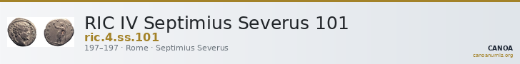 RIC IV Septimius Severus 101 — CANOA