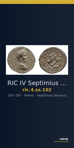 RIC IV Septimius Severus 102 — CANOA