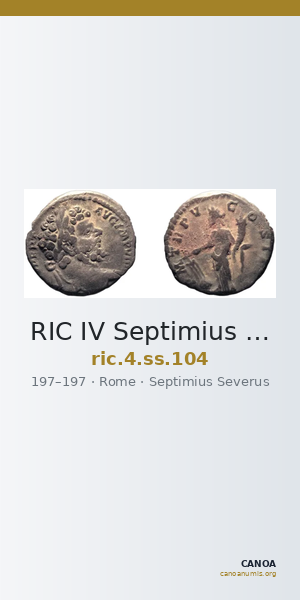 RIC IV Septimius Severus 104 — CANOA