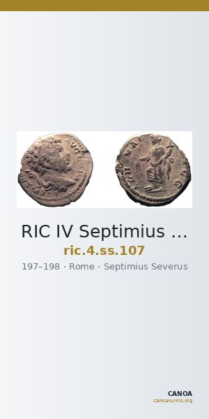 RIC IV Septimius Severus 107 — CANOA