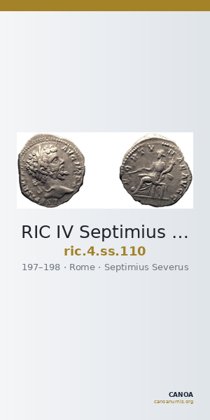 RIC IV Septimius Severus 110 — CANOA