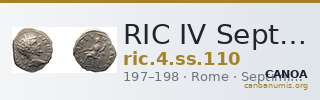 RIC IV Septimius Severus 110 — CANOA