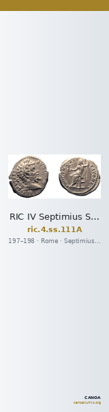RIC IV Septimius Severus 111A — CANOA