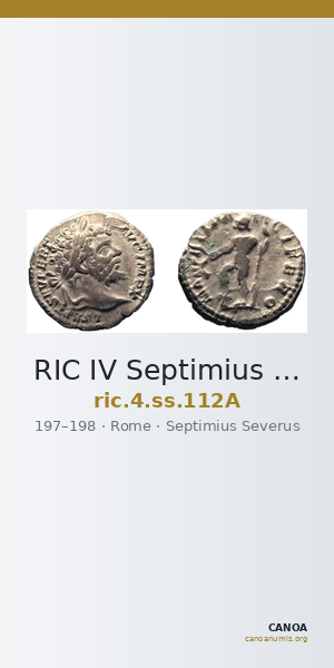RIC IV Septimius Severus 112A — CANOA