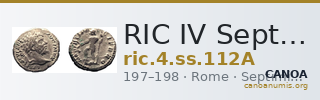 RIC IV Septimius Severus 112A — CANOA