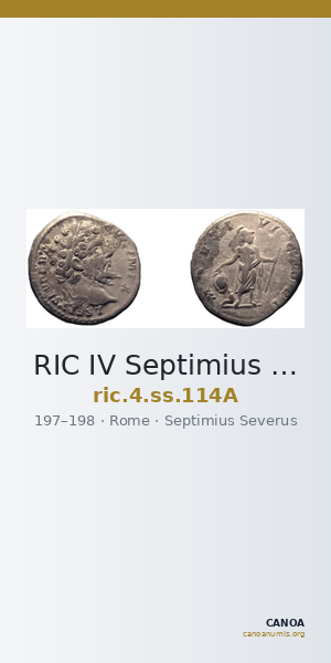 RIC IV Septimius Severus 114A — CANOA