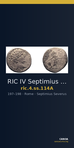 RIC IV Septimius Severus 114A — CANOA