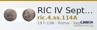 RIC IV Septimius Severus 114A — CANOA