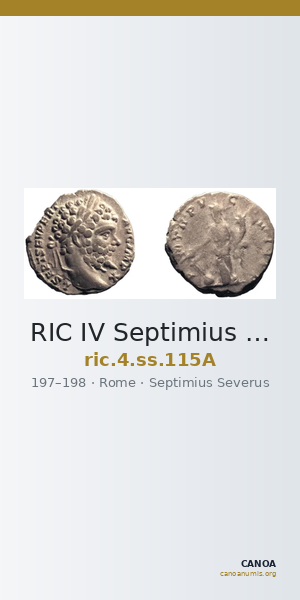 RIC IV Septimius Severus 115A — CANOA