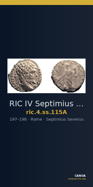 RIC IV Septimius Severus 115A — CANOA
