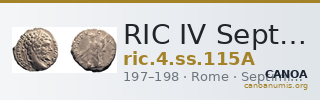 RIC IV Septimius Severus 115A — CANOA