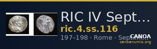 RIC IV Septimius Severus 116 — CANOA