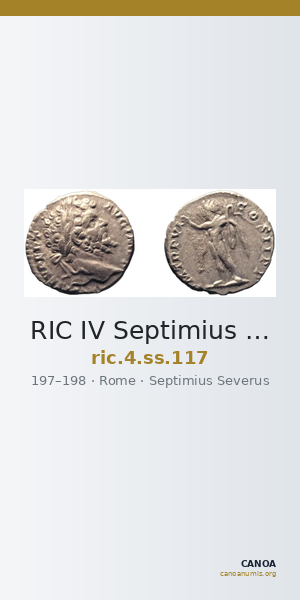 RIC IV Septimius Severus 117 — CANOA