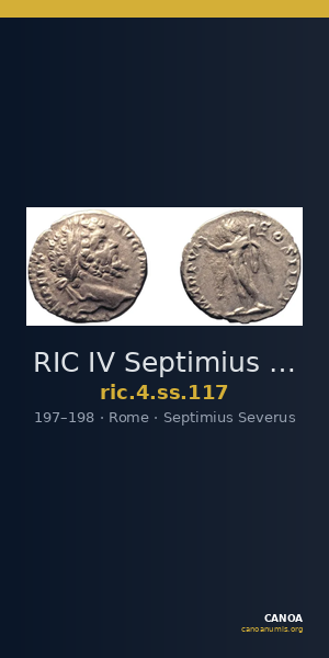 RIC IV Septimius Severus 117 — CANOA