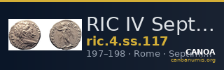 RIC IV Septimius Severus 117 — CANOA